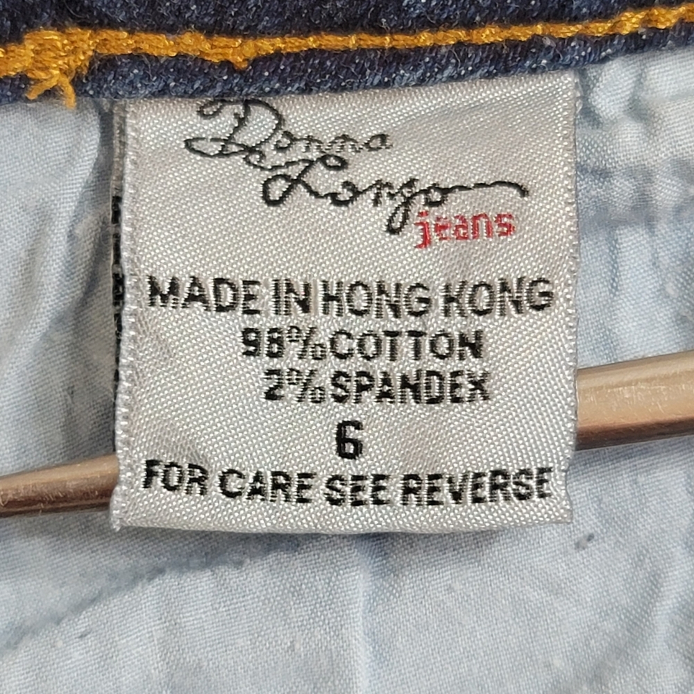 Donna Longo Women's bootleg Blue Jeans 6 - Picture 12 of 16